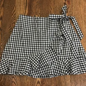 Gingham skort